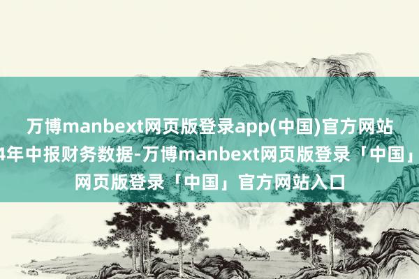 万博manbext网页版登录app(中国)官方网站辘集公司2024年中报财务数据-万博manbext网页版登录「中国」官方网站入口